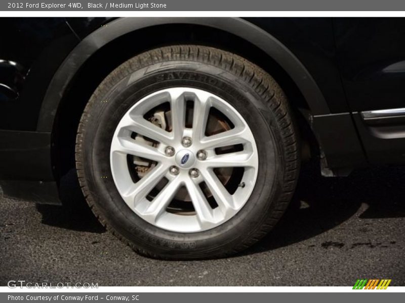 Black / Medium Light Stone 2012 Ford Explorer 4WD