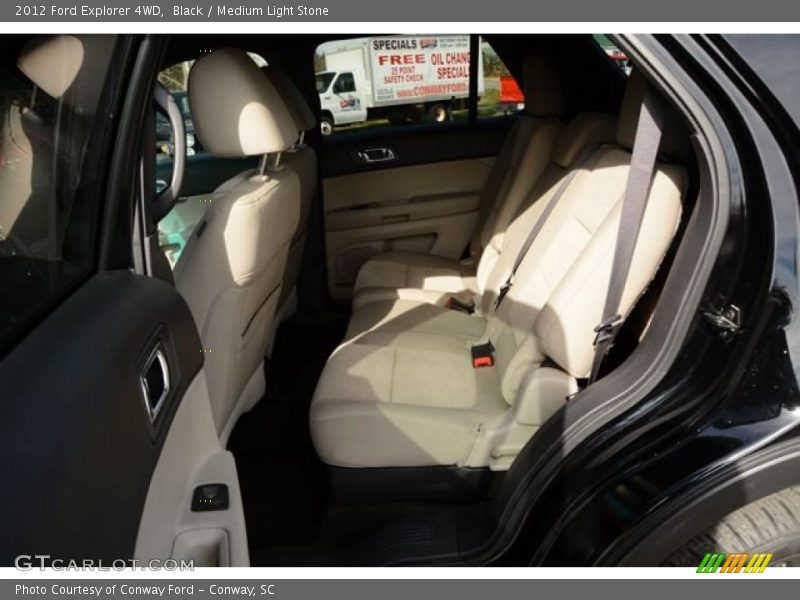 Black / Medium Light Stone 2012 Ford Explorer 4WD