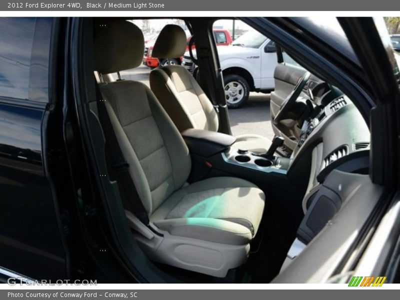 Black / Medium Light Stone 2012 Ford Explorer 4WD