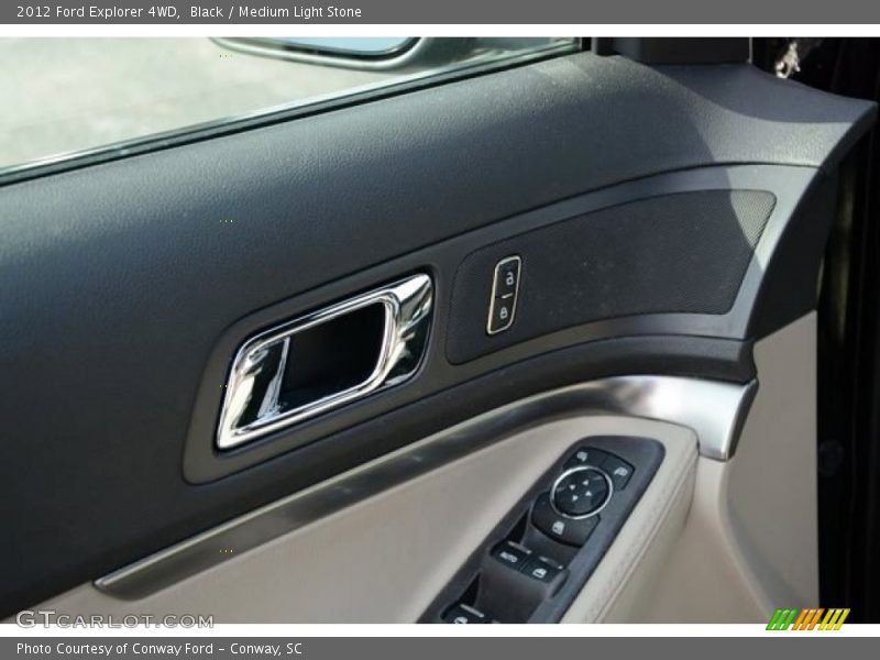 Black / Medium Light Stone 2012 Ford Explorer 4WD