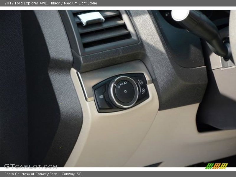Black / Medium Light Stone 2012 Ford Explorer 4WD
