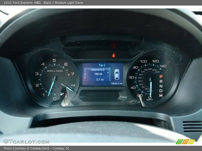 Black / Medium Light Stone 2012 Ford Explorer 4WD