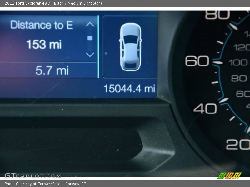 Black / Medium Light Stone 2012 Ford Explorer 4WD