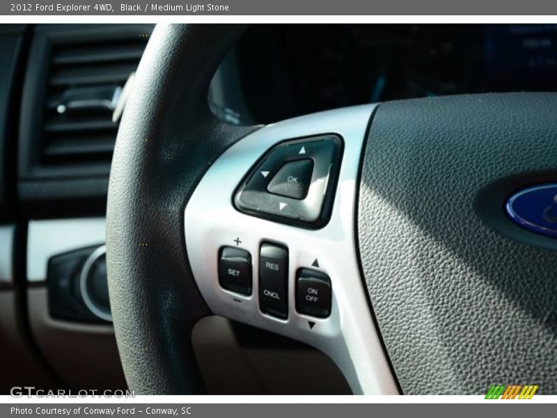 Black / Medium Light Stone 2012 Ford Explorer 4WD