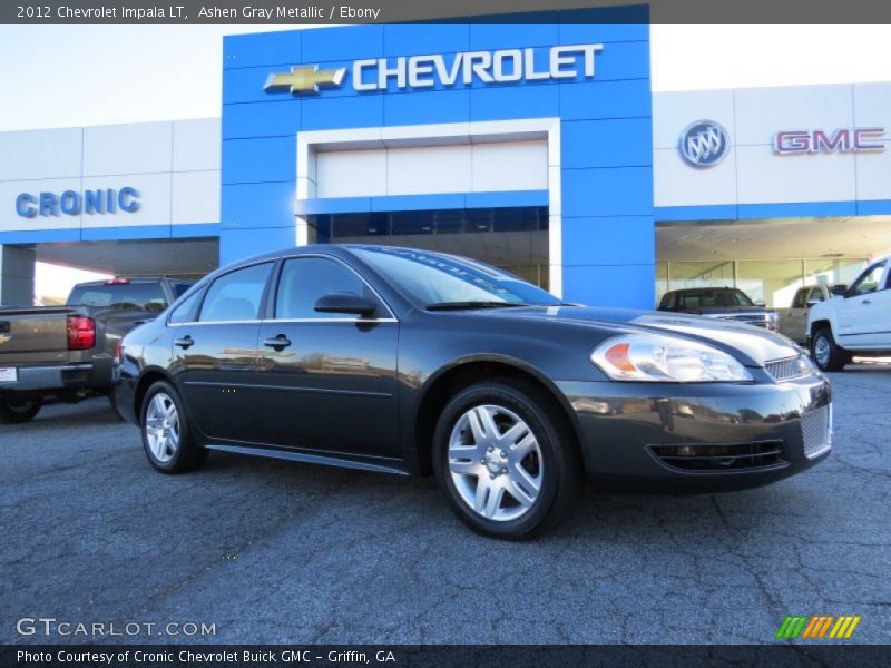 Ashen Gray Metallic / Ebony 2012 Chevrolet Impala LT