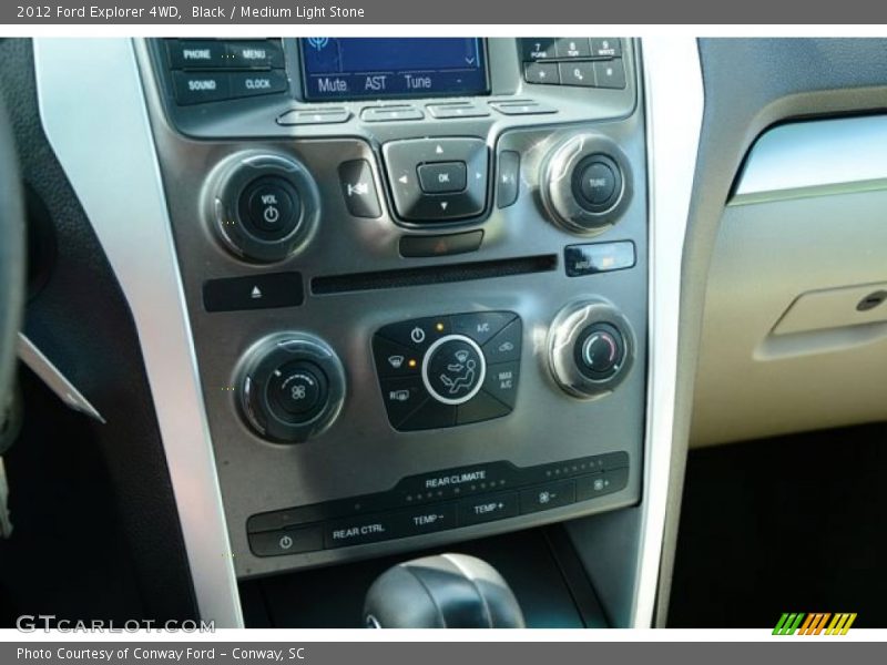 Black / Medium Light Stone 2012 Ford Explorer 4WD