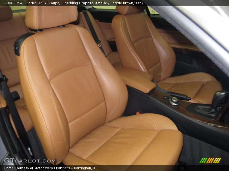 Sparkling Graphite Metallic / Saddle Brown/Black 2008 BMW 3 Series 328xi Coupe