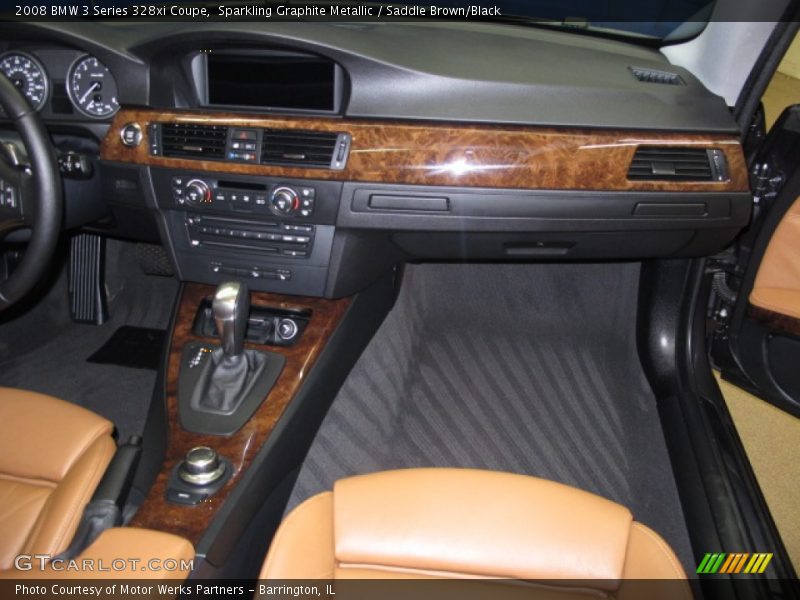 Sparkling Graphite Metallic / Saddle Brown/Black 2008 BMW 3 Series 328xi Coupe