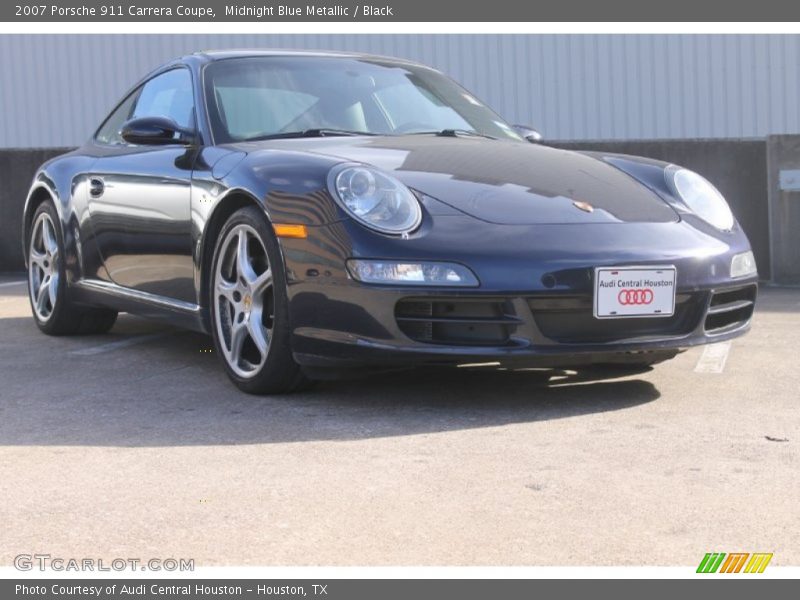 Midnight Blue Metallic / Black 2007 Porsche 911 Carrera Coupe