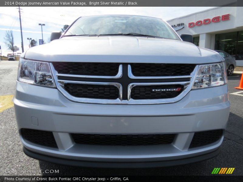 Bright Silver Metallic / Black 2014 Dodge Journey Amercian Value Package