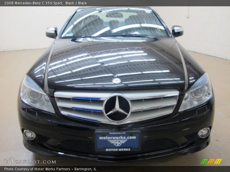 Black / Black 2008 Mercedes-Benz C 350 Sport