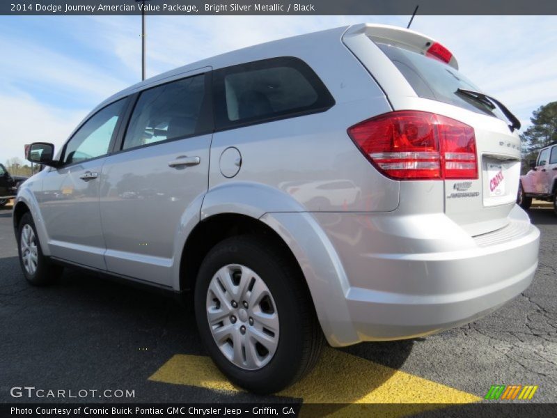 Bright Silver Metallic / Black 2014 Dodge Journey Amercian Value Package