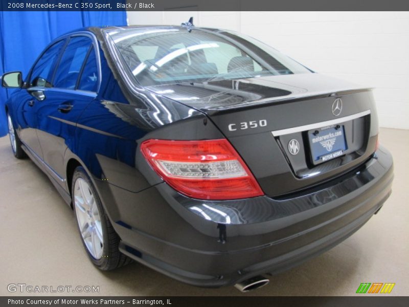 Black / Black 2008 Mercedes-Benz C 350 Sport