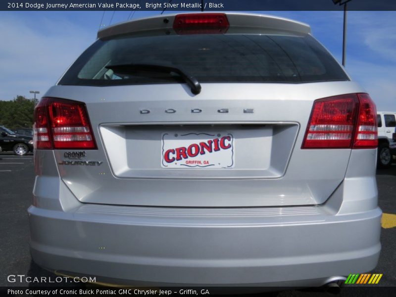 Bright Silver Metallic / Black 2014 Dodge Journey Amercian Value Package