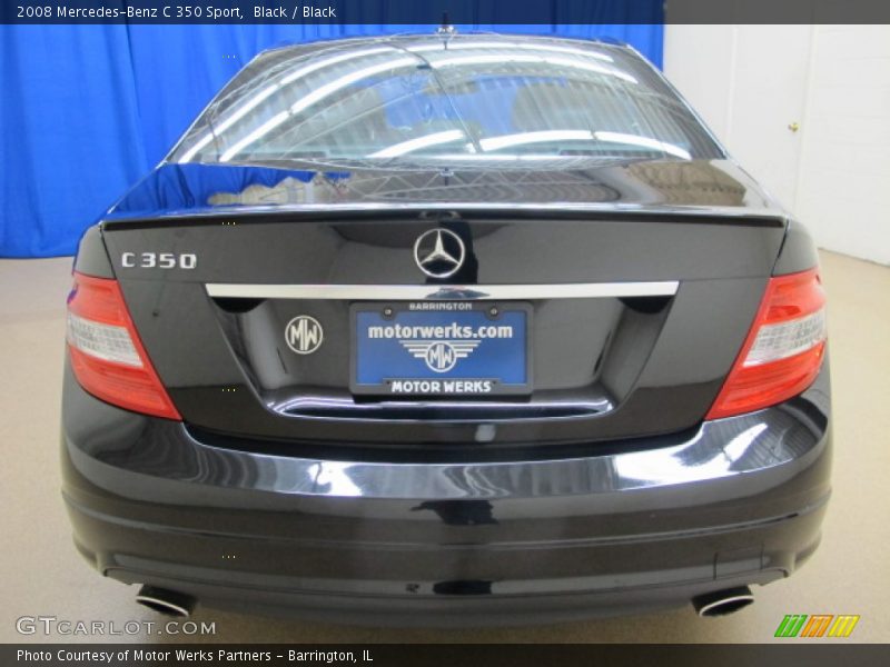 Black / Black 2008 Mercedes-Benz C 350 Sport