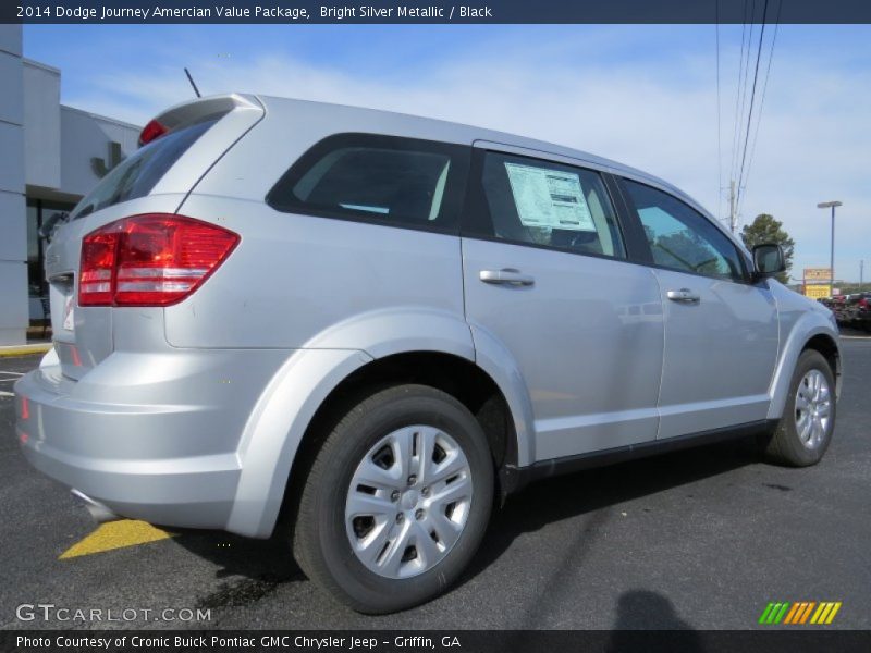 Bright Silver Metallic / Black 2014 Dodge Journey Amercian Value Package