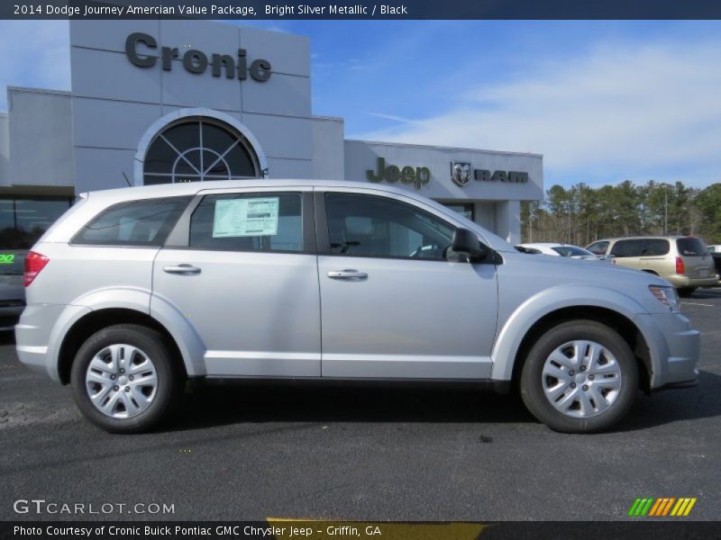 Bright Silver Metallic / Black 2014 Dodge Journey Amercian Value Package