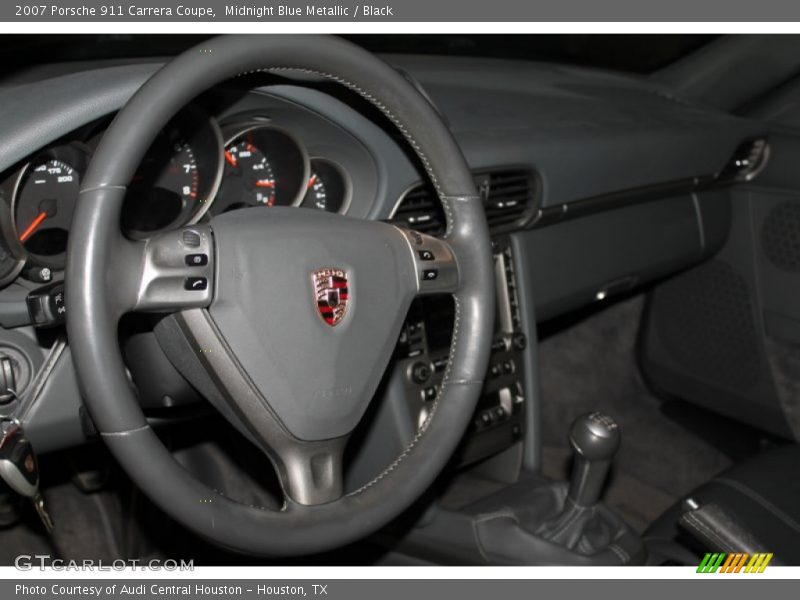 Midnight Blue Metallic / Black 2007 Porsche 911 Carrera Coupe