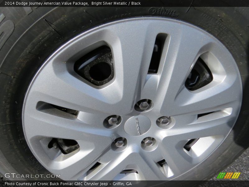 Bright Silver Metallic / Black 2014 Dodge Journey Amercian Value Package