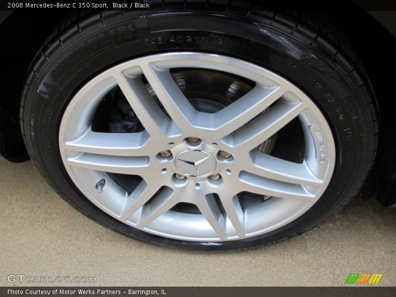 Black / Black 2008 Mercedes-Benz C 350 Sport