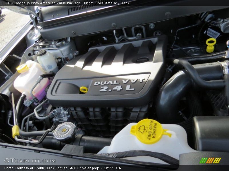 Bright Silver Metallic / Black 2014 Dodge Journey Amercian Value Package