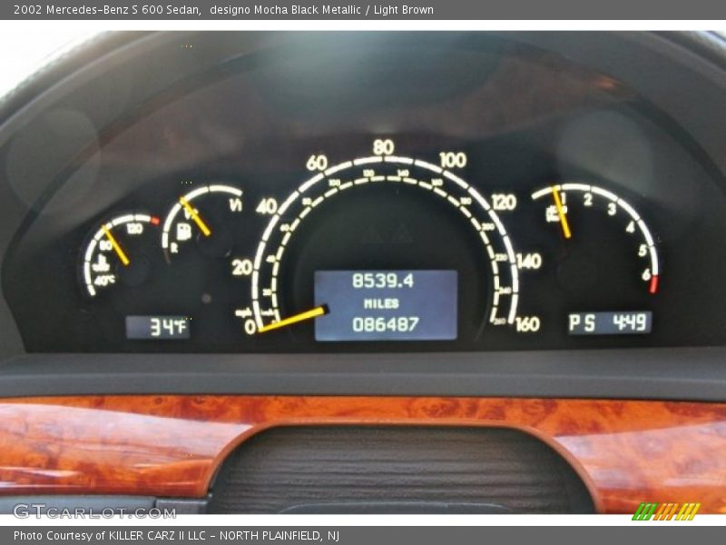  2002 S 600 Sedan 600 Sedan Gauges