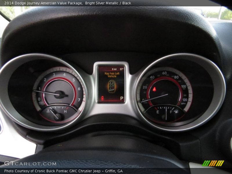 Bright Silver Metallic / Black 2014 Dodge Journey Amercian Value Package