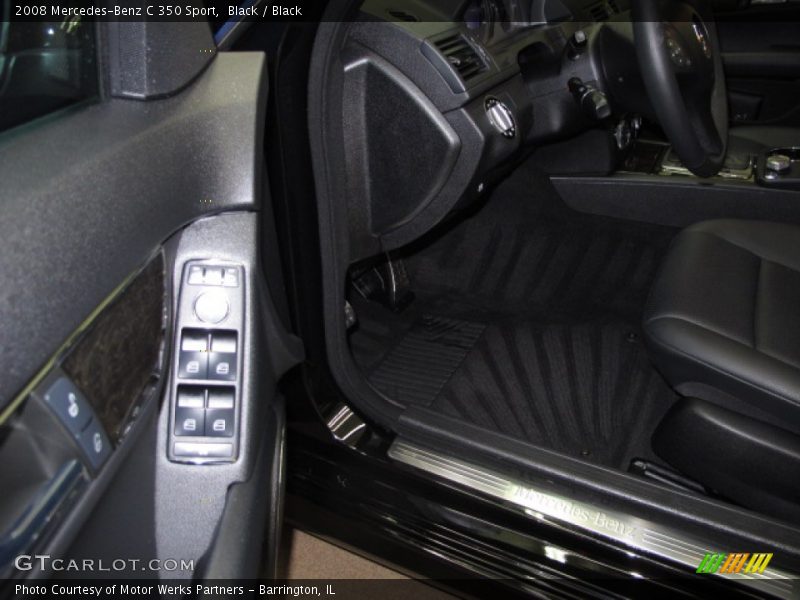 Black / Black 2008 Mercedes-Benz C 350 Sport