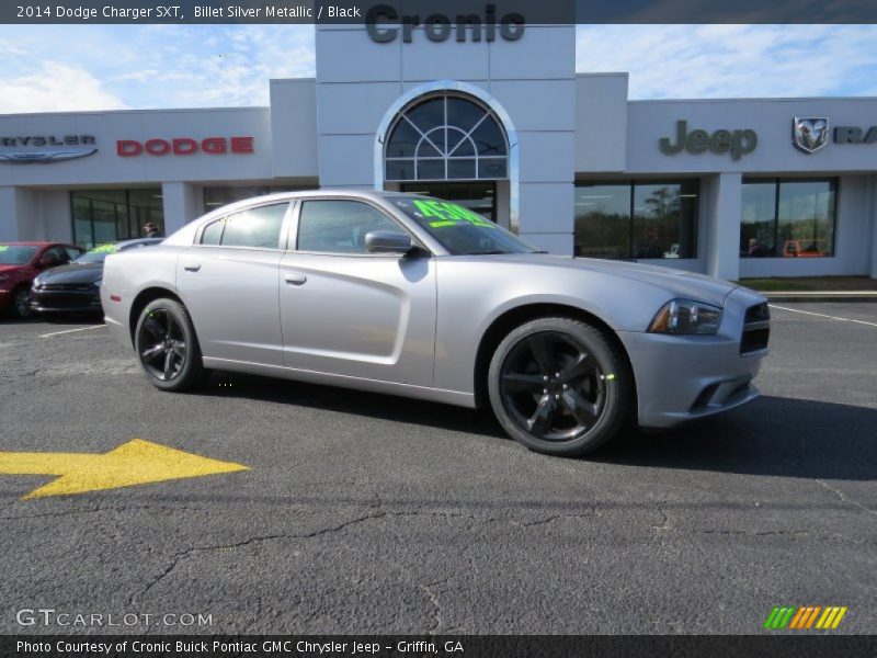Billet Silver Metallic / Black 2014 Dodge Charger SXT