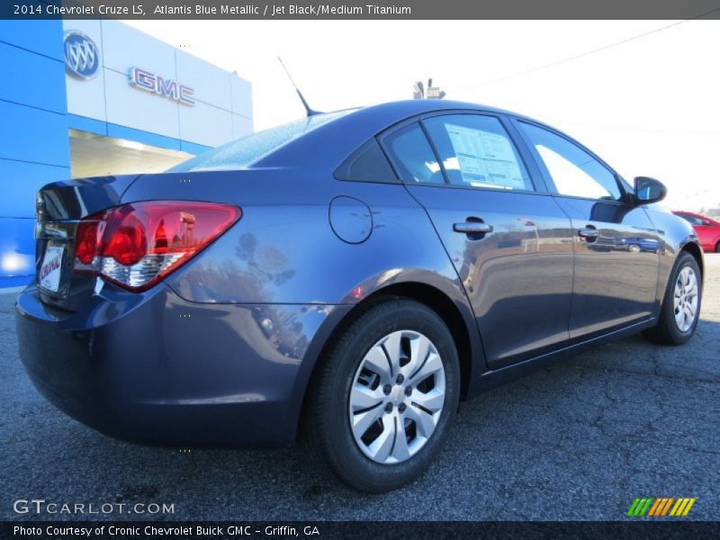 Atlantis Blue Metallic / Jet Black/Medium Titanium 2014 Chevrolet Cruze LS