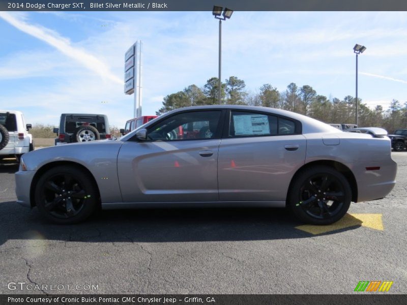 Billet Silver Metallic / Black 2014 Dodge Charger SXT