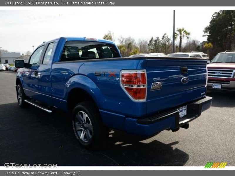 Blue Flame Metallic / Steel Gray 2013 Ford F150 STX SuperCab