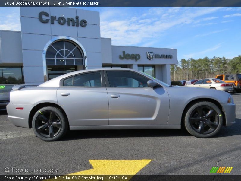 Billet Silver Metallic / Black 2014 Dodge Charger SXT