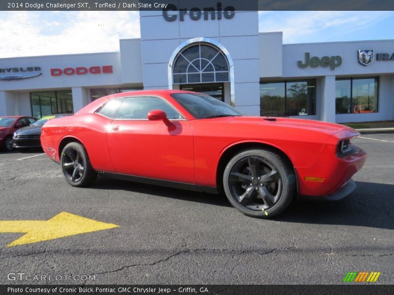 TorRed / Dark Slate Gray 2014 Dodge Challenger SXT
