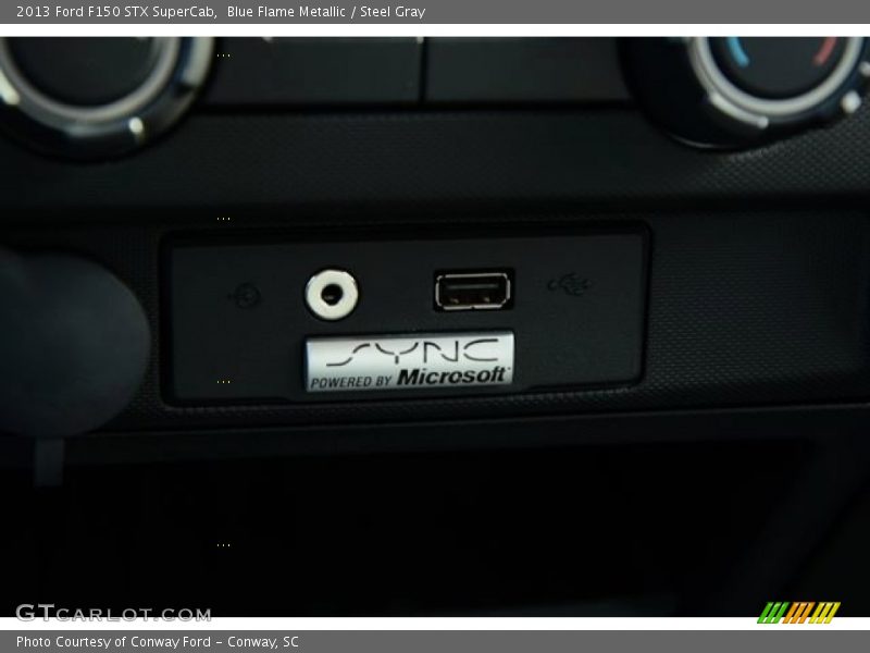 Blue Flame Metallic / Steel Gray 2013 Ford F150 STX SuperCab
