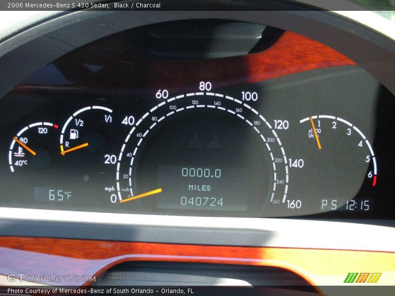 Black / Charcoal 2006 Mercedes-Benz S 430 Sedan