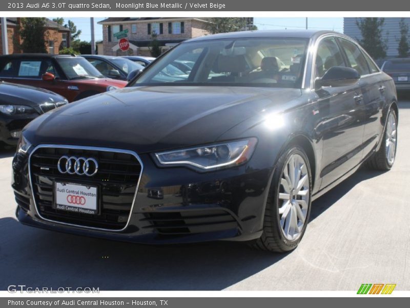 Moonlight Blue Metallic / Velvet Beige 2013 Audi A6 3.0T quattro Sedan