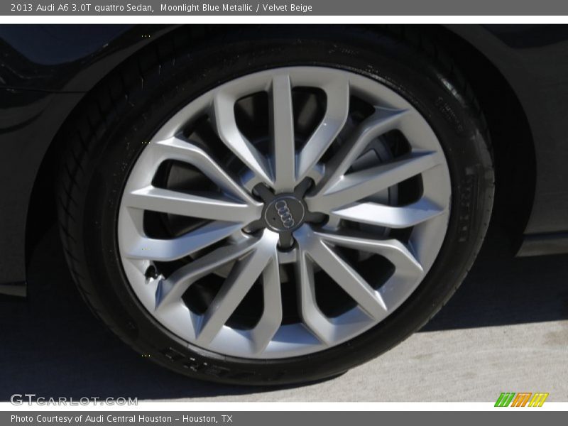 Moonlight Blue Metallic / Velvet Beige 2013 Audi A6 3.0T quattro Sedan