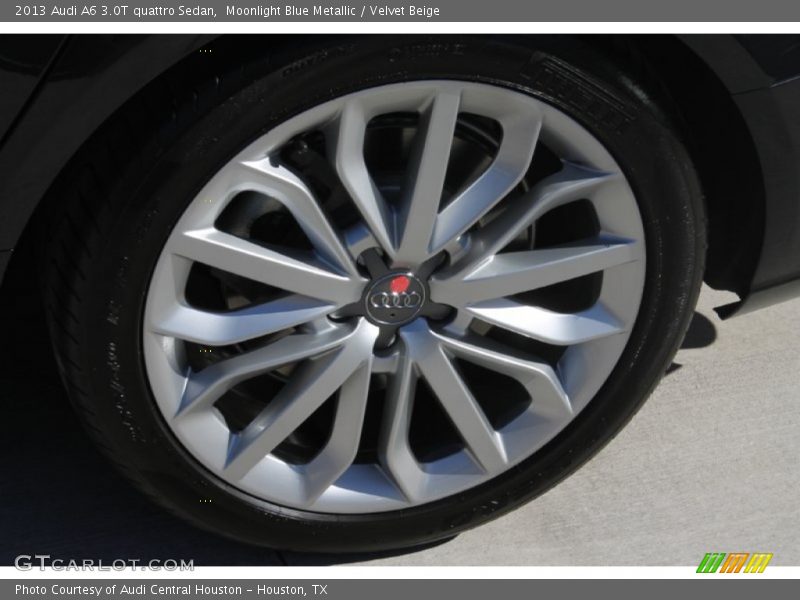 Moonlight Blue Metallic / Velvet Beige 2013 Audi A6 3.0T quattro Sedan