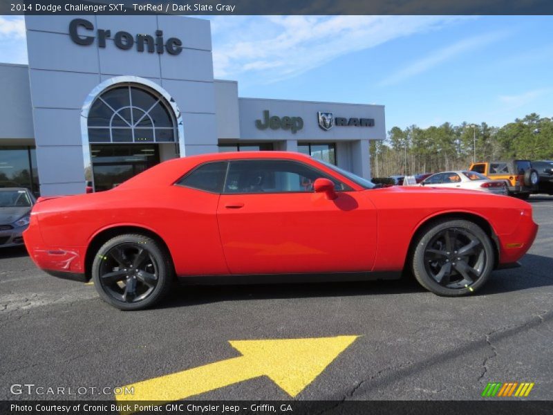 TorRed / Dark Slate Gray 2014 Dodge Challenger SXT