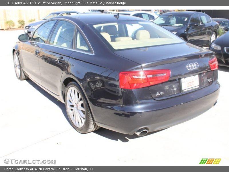 Moonlight Blue Metallic / Velvet Beige 2013 Audi A6 3.0T quattro Sedan