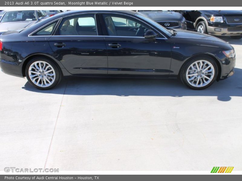 Moonlight Blue Metallic / Velvet Beige 2013 Audi A6 3.0T quattro Sedan