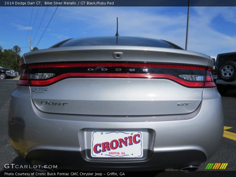 Billet Silver Metallic / GT Black/Ruby Red 2014 Dodge Dart GT