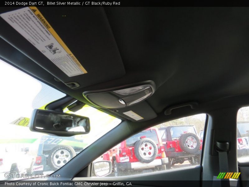 Billet Silver Metallic / GT Black/Ruby Red 2014 Dodge Dart GT