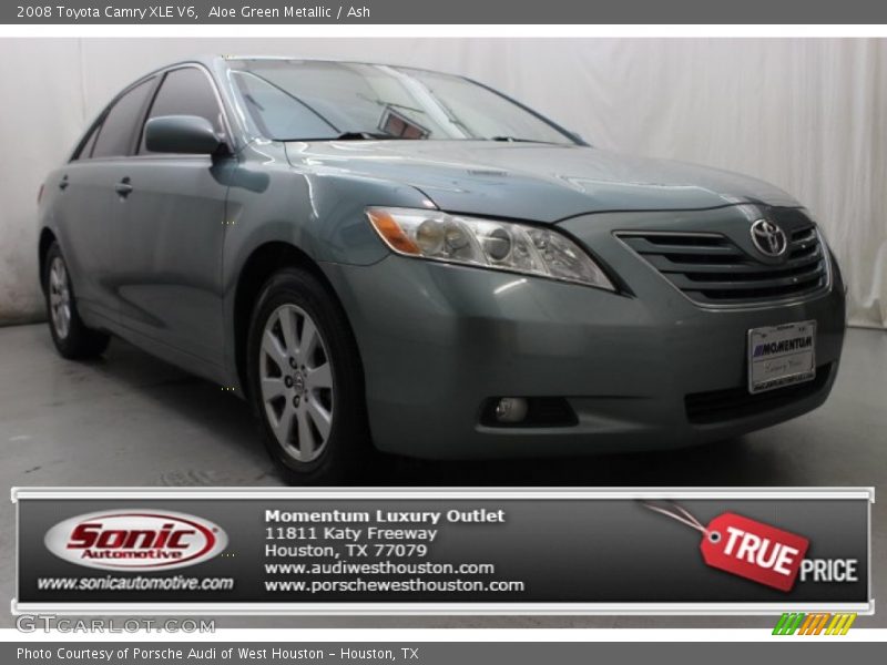 Aloe Green Metallic / Ash 2008 Toyota Camry XLE V6