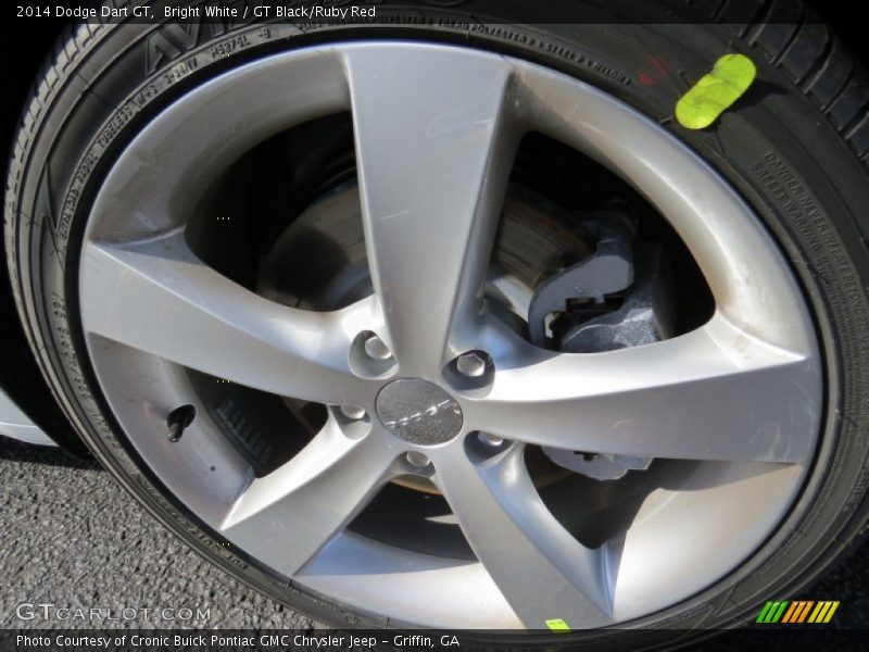Bright White / GT Black/Ruby Red 2014 Dodge Dart GT