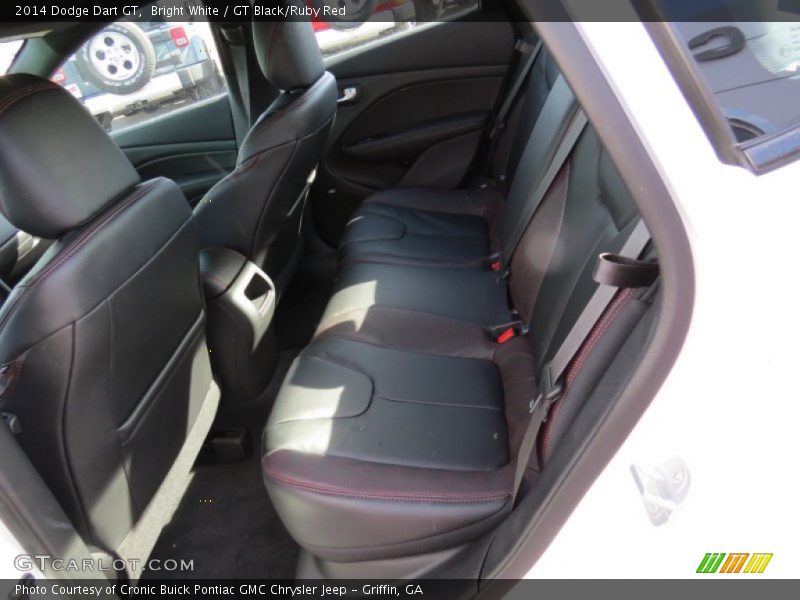 Bright White / GT Black/Ruby Red 2014 Dodge Dart GT