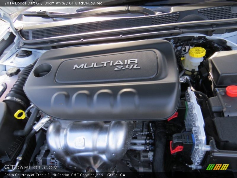 Bright White / GT Black/Ruby Red 2014 Dodge Dart GT