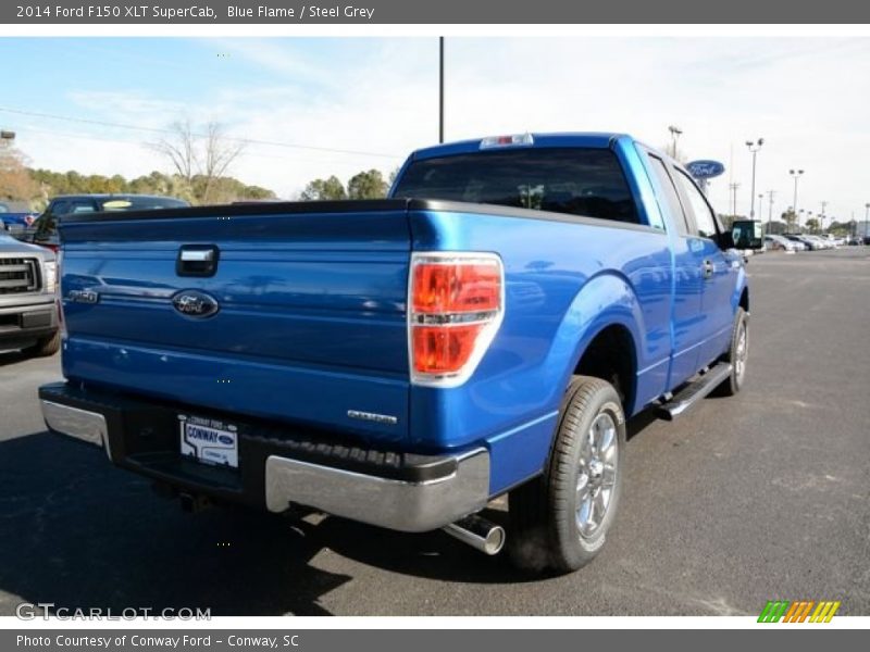 Blue Flame / Steel Grey 2014 Ford F150 XLT SuperCab