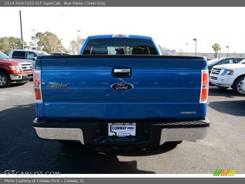 Blue Flame / Steel Grey 2014 Ford F150 XLT SuperCab